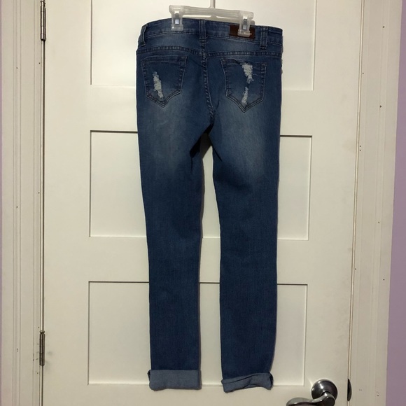 Medium wash ripped jeans - Picture 3 of 5